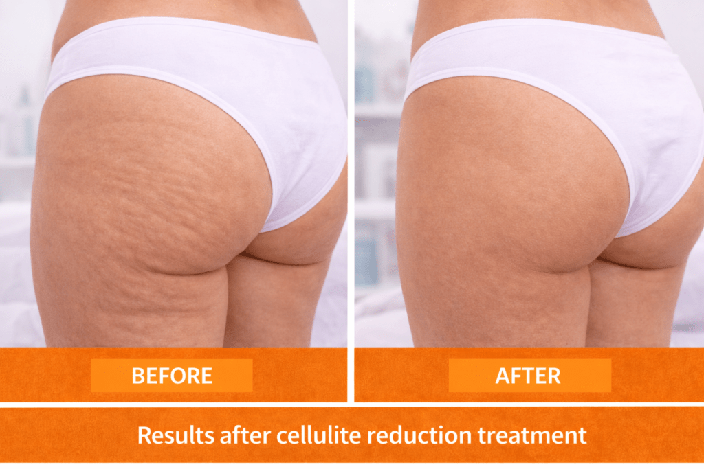 Cellulite Reduction Treatment Results at Vivo Body & Skin Clinic – Smoother Thighs & Buttocks