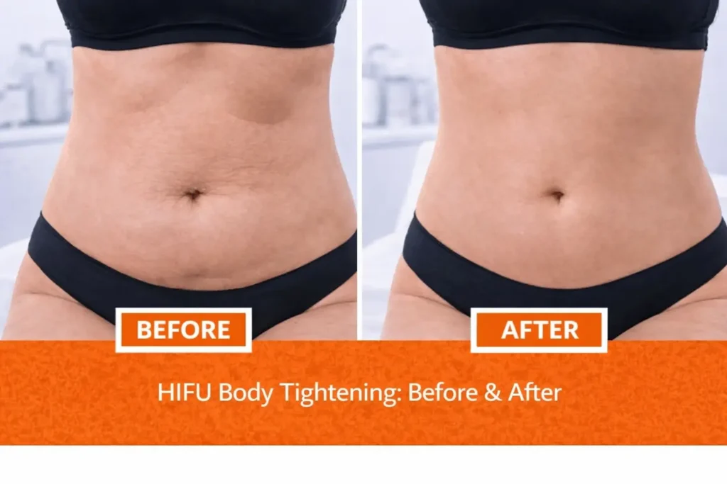 HIFU body tightening results comparisons