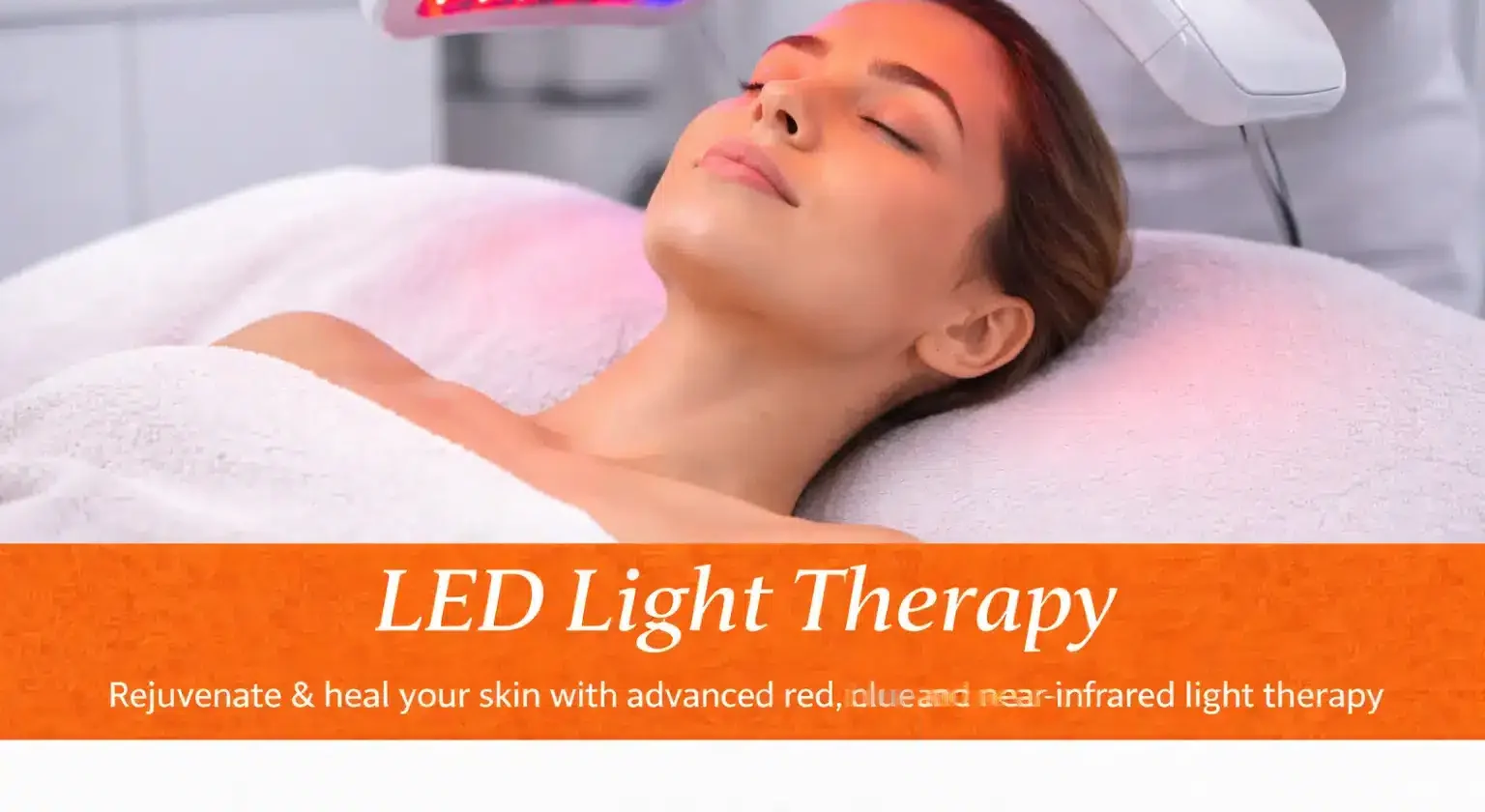 LED light therapy facial treatment results with improved skin glow, even tone, and smoother texture in Indian woman.
