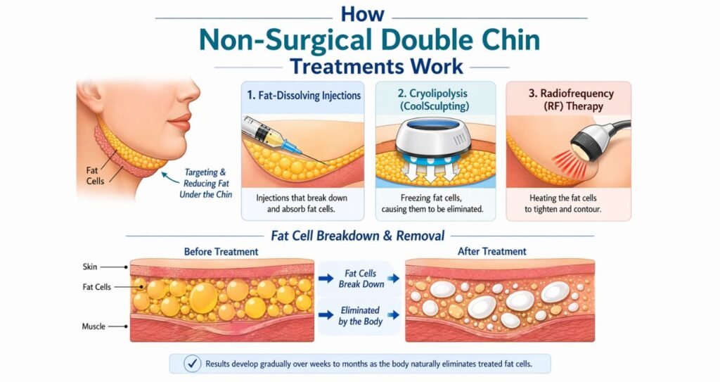 How Non Surgical Double Chin Treatments Work
