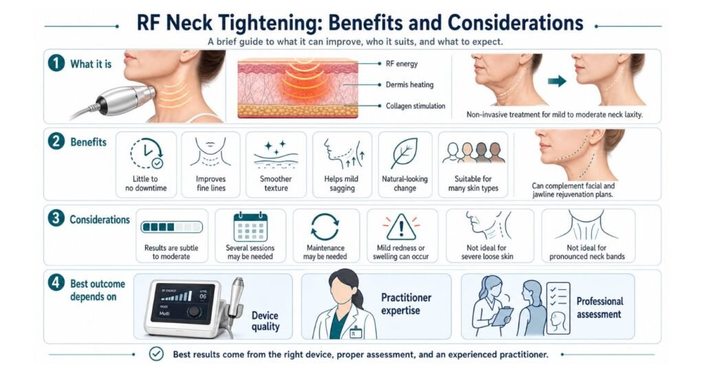 RF Neck Tightening Benefits and Considerations