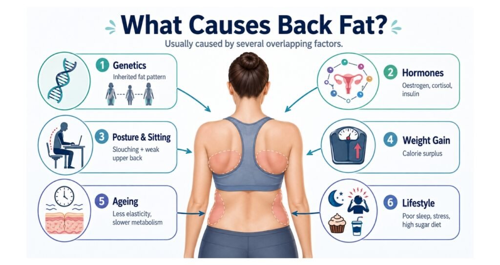 Non-Surgical Back Fat Reduction in India: Safe Treatments 2 What Causes Back Fat