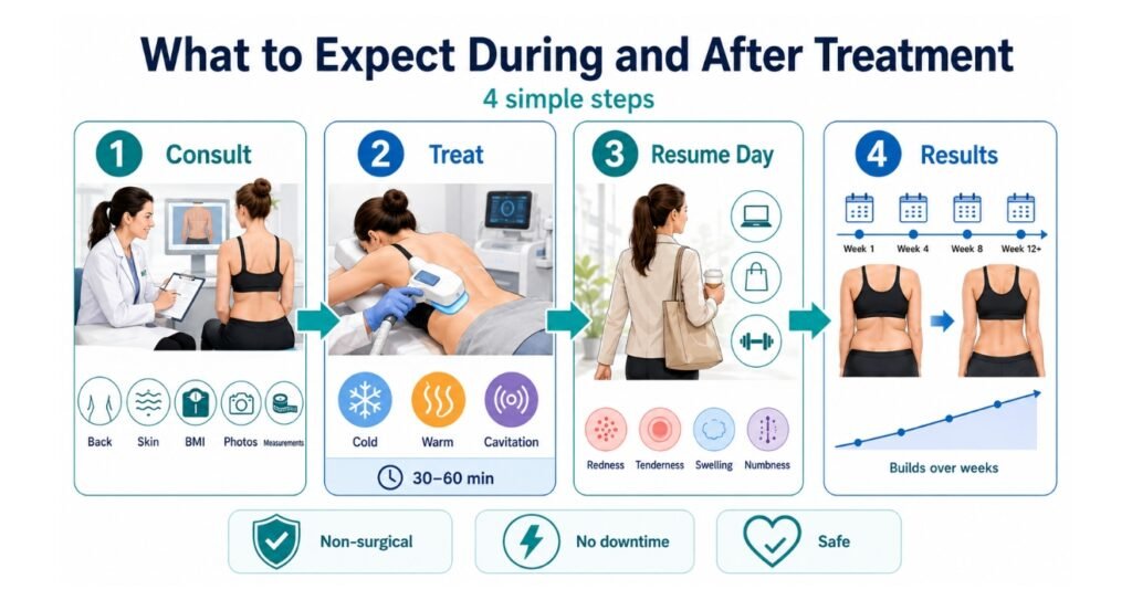 Non-Surgical Back Fat Reduction in India: Safe Treatments 5 What to Expect During and After Treatment 2 1