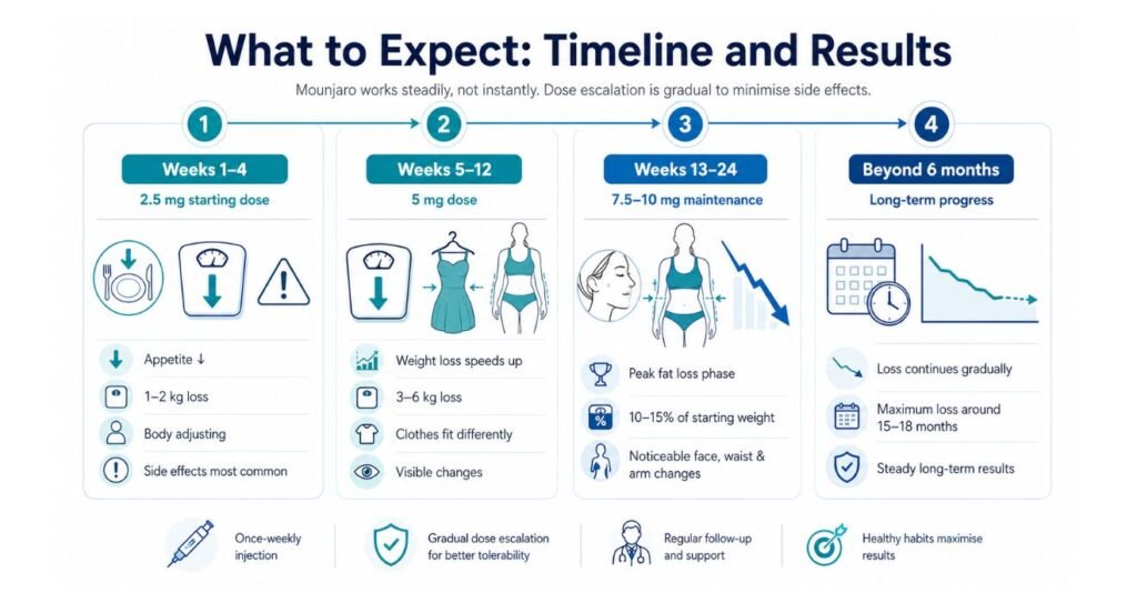 Mounjaro for Pre-Wedding Weight Loss: Safe Use & Risks 4 What to Expect Timeline and Results