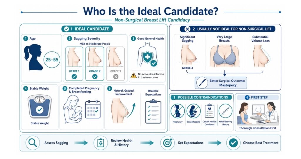 Non-Surgical Breast Lift Options in India: What Works in 2026? 6 Who Is the Ideal Candidate