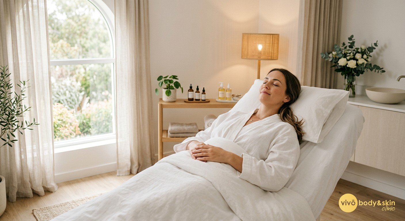 Non-Surgical Butt Lift Options in India: Natural Lift 2026 5 Woman relaxing during a non-surgical body contouring session