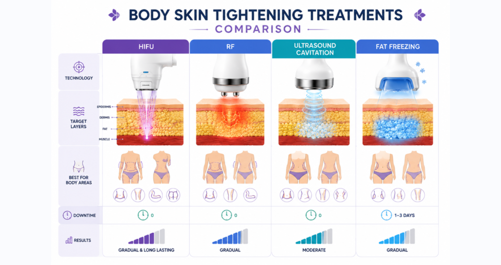 Comparison of Skin Tightening Treatments