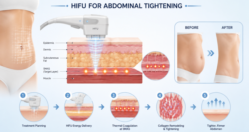 HIFU for Abdominal Tightening