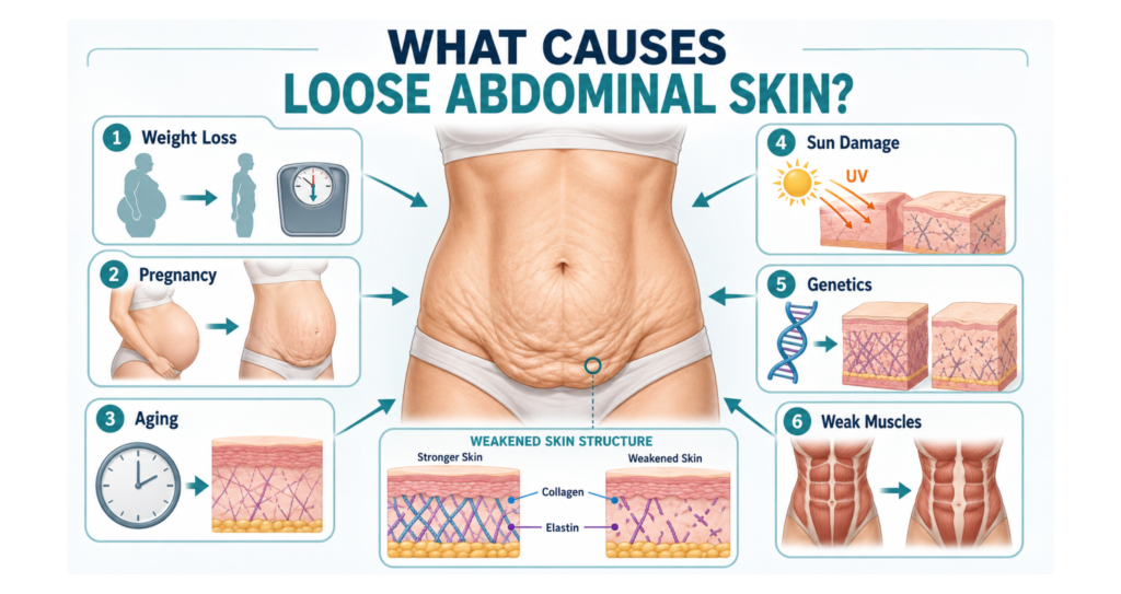What Causes Loose Abdominal Skin
