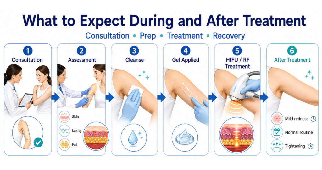 Non-Surgical Arm & Shoulder Lift After Weight Loss in India (2026) 6 What to Expect During and After Treatment 1 1