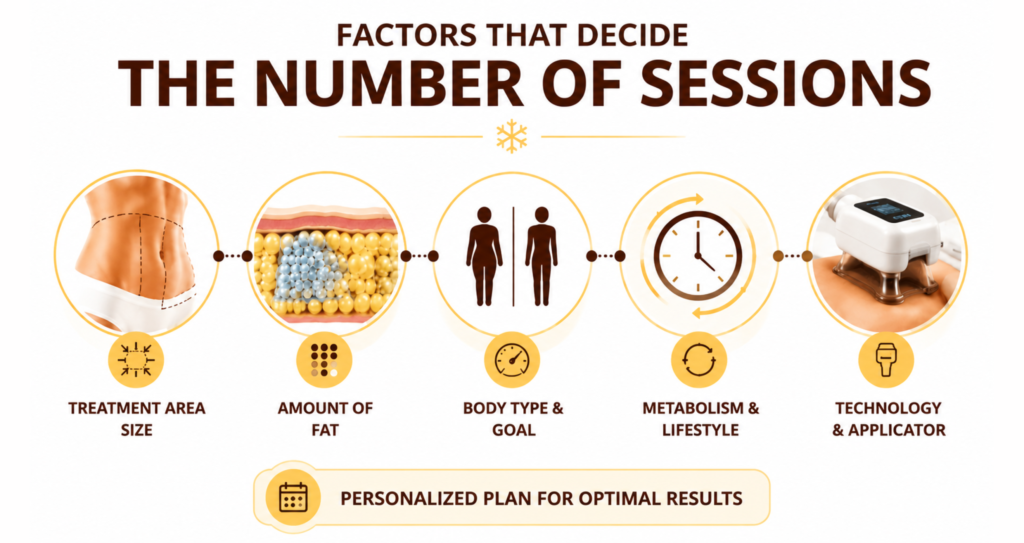 How Many Fat Freezing Sessions Do You Actually Need? 4 Factors That Decide the number of sessions