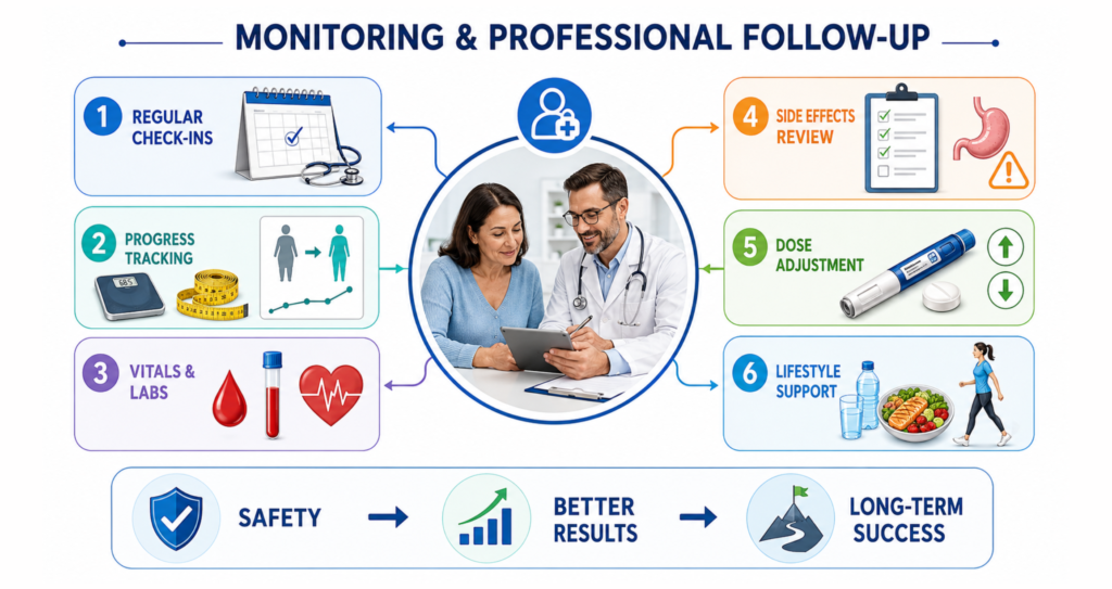 How to Maintain Weight Loss After Mounjaro in India 6 Monitoring Professional followup