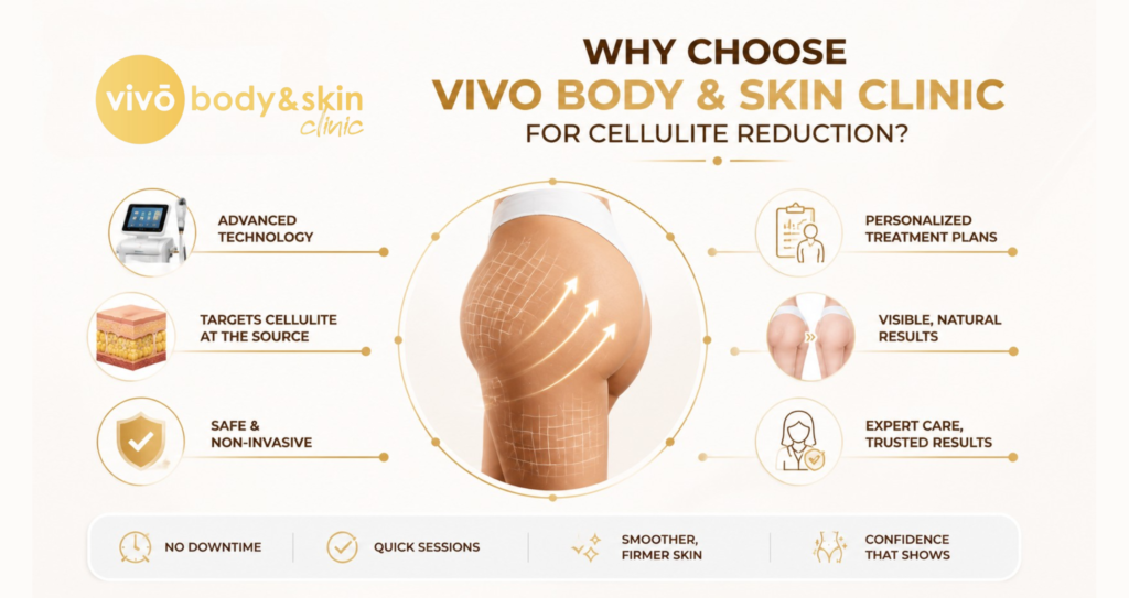 Cellulite Reduction Without Surgery in India: What Works 6 Why Choose Vivo Body Skin Clinic For Cellulite Reduction Treatment