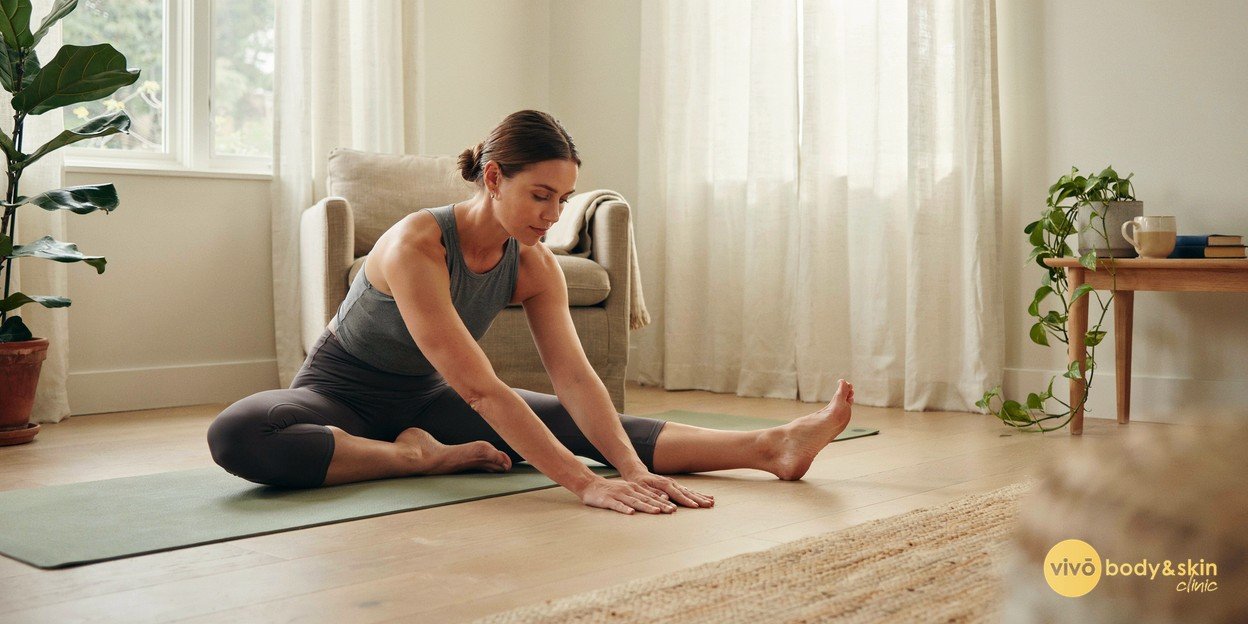 How to Maintain Weight Loss After Mounjaro in India 5 Woman practising yoga at home to support weight maintenance and stress management
