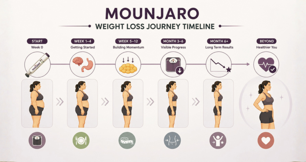 Mounjaro Before and After: Realistic Results & Timeline in India 3 Mounjaro Weight Loss Journey Timeline